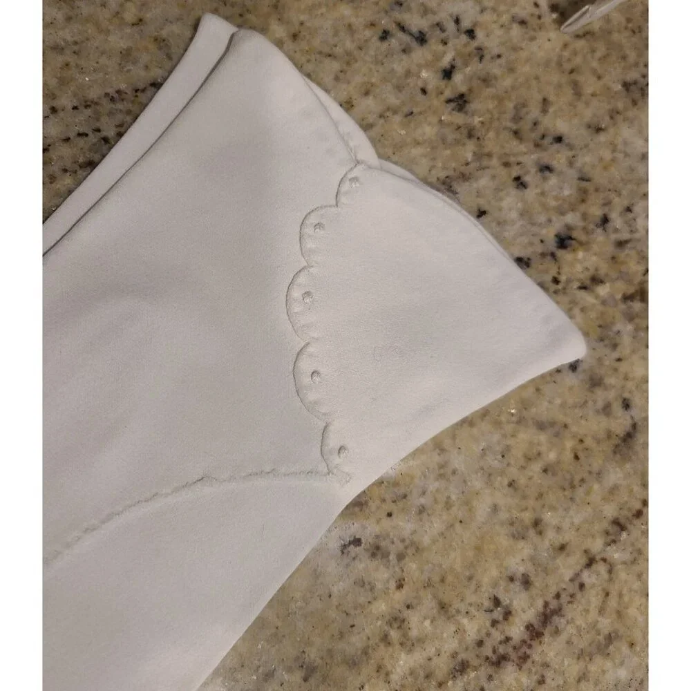 Lot of 4 Vintage Women's Size XS S White Cotton Formal Gloves w/ bag